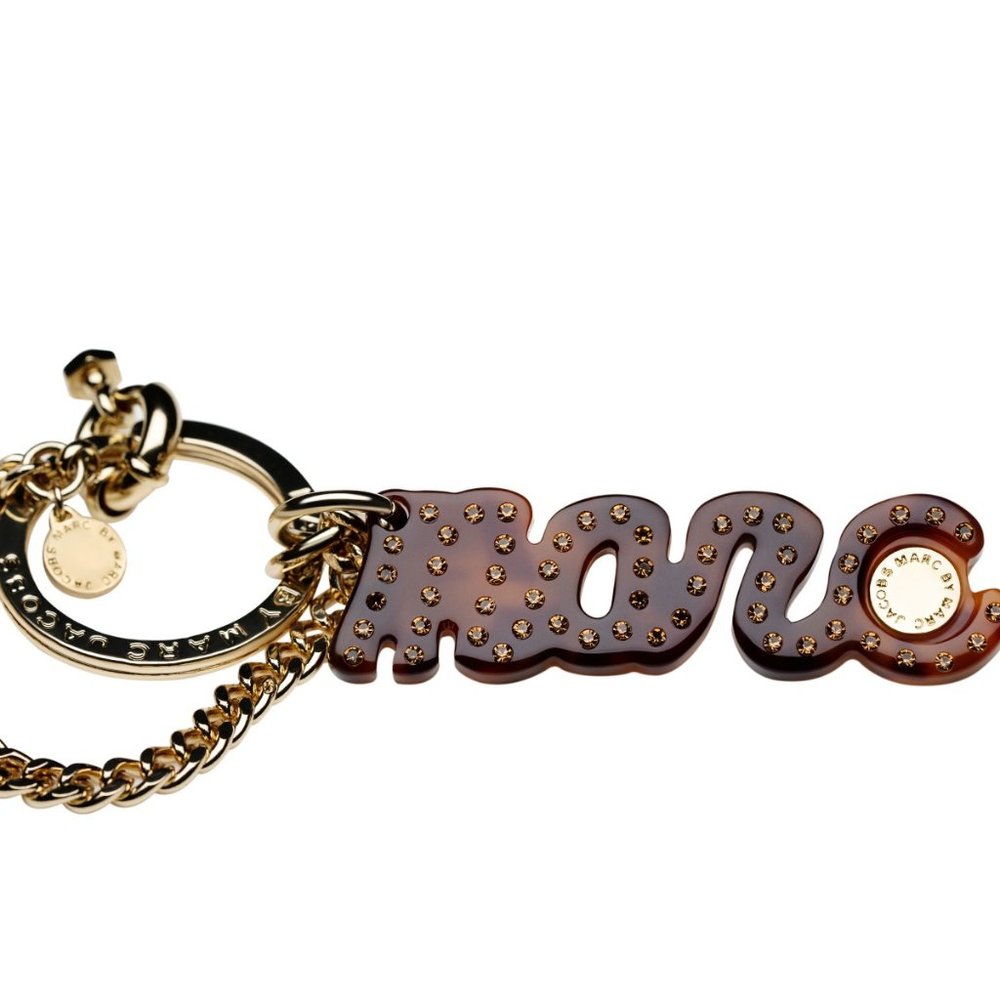 Marc by Marc Jacobs Dark Tortoise Keychain